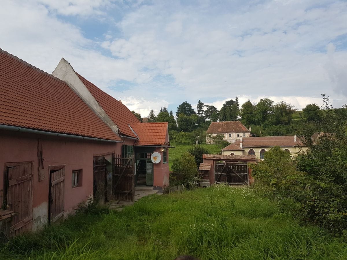 AlmaCalma, fațada curte, înainte de restaurare