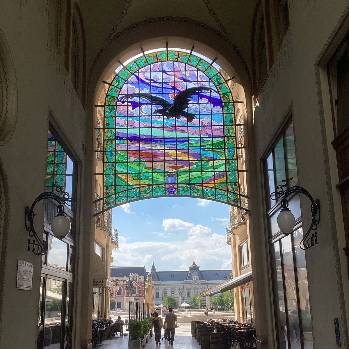 Vitraliu Palat Vulturul Negru Oradea